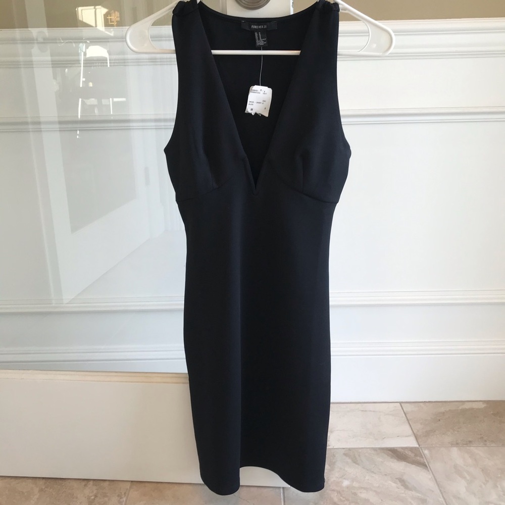 New forever 21 black mini dress M